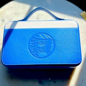 Drew Estate Blue and White Leather Cigar Case